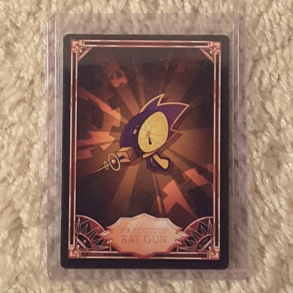 Hazbin Hotel Trading Card Lot of 2 Sir Pentious' Ray Gun and Charlie's Pitchfork - Picture 3 of 4